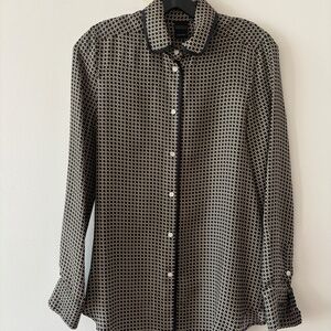 Barney's New York Silk Button Up